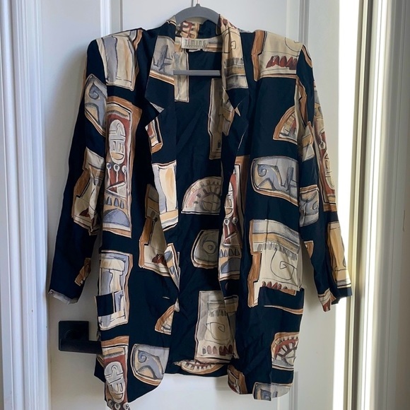 90s‎ oversized abstract Blazer - Picture 1 of 3